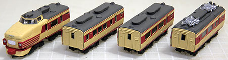 485系国鉄特急色
クハ481＋サロ481、モハ485＋モハ484(初期型)