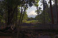 遥拝所から富士山を望む